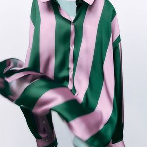Zara Striped Button Down